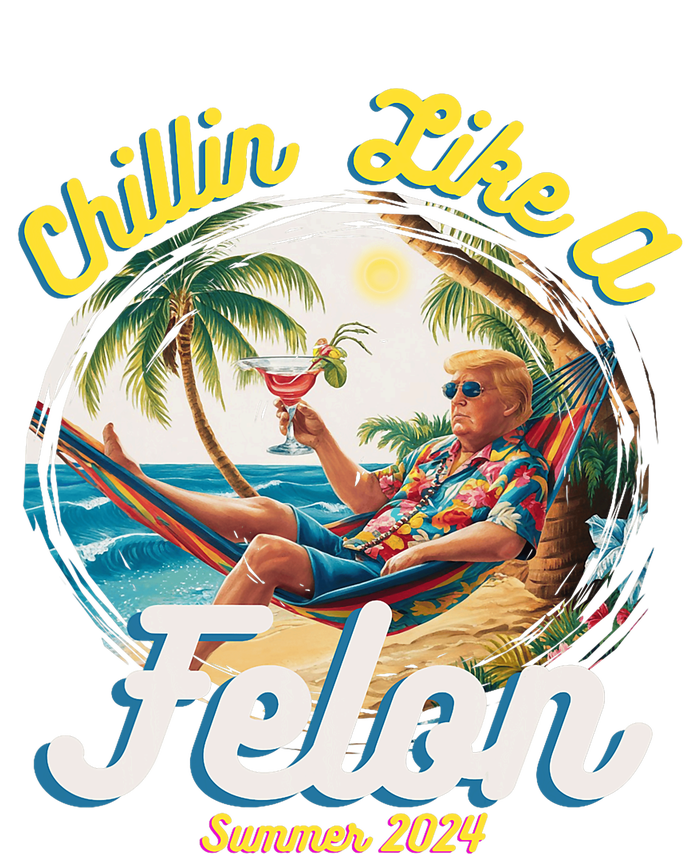 Funny Chillin Like A Felon Summer 2024 Trump Supporter Mousepad