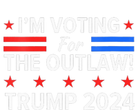 Im Voting For The Outlaw Funny Pro Trump 2024 Election Insulated Varsity Jacket