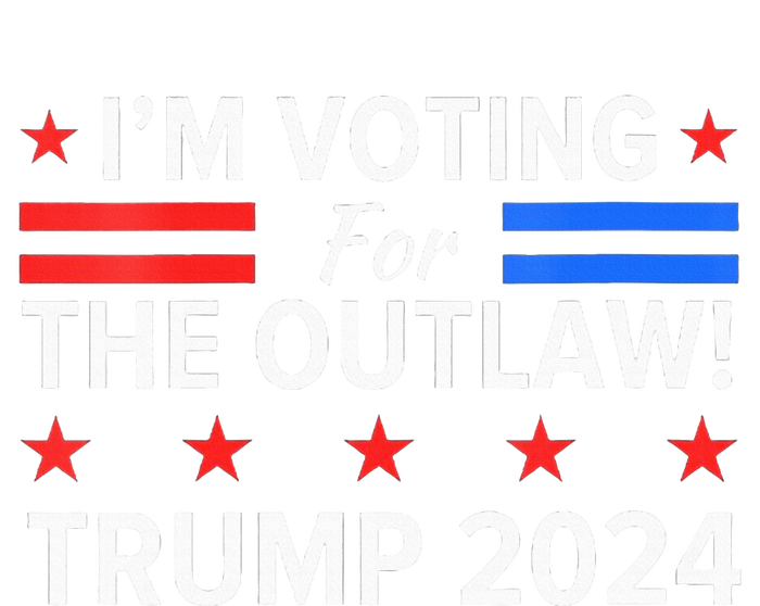 Im Voting For The Outlaw Funny Pro Trump 2024 Election Insulated Varsity Jacket