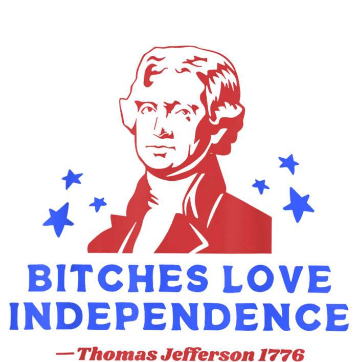 Bitches Love Independence Thomas Jefferson 1776 4th Of July T-Shirt