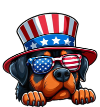 American Flag Rottweiler Dog Lover Funny 4th Of July Dog Gift T-Shirt