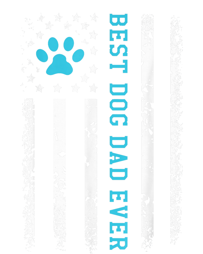 Usa Flag Best Dog Dad Ever American Puppy Lover Paw Fur Dad Dog Fathers Day Canvas