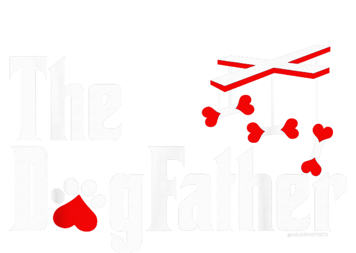 The Dogfather Funny Cute Dog Fathers Day Dad Doggo Paw Fur Dog Dad T-Shirt