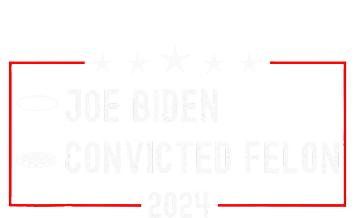 Funny Ballot Paper Voting Humor Joe Biden Vs Convicted Felon Ladies Long Sleeve Shirt