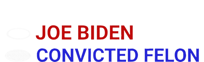 Joe Biden Vs Convicted Felon Ballot Paper Voting For Trump Women's T-Shirt