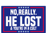 No Really He Lost & YouRe In A Cult Trump 2024 Election Ladies Essential Flowy Tank