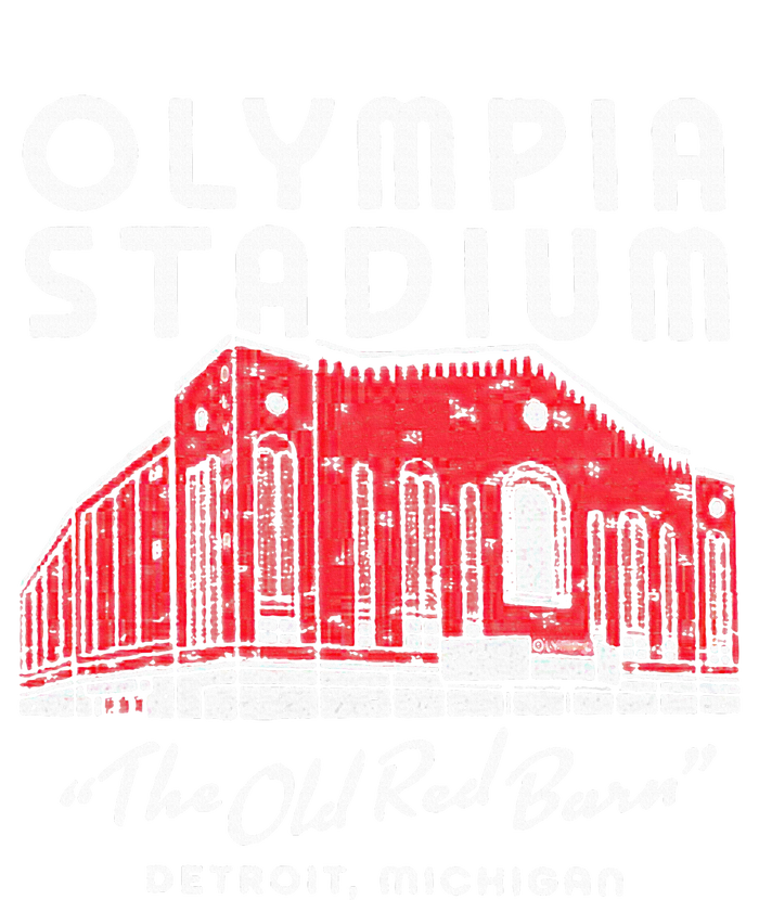 Olympia Stadium The Old Red Burn Detroit Michigan Metallic Star Ornament