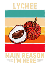 Retro Lychee Main Reason IM Here Lychee Fruit Lover Tie-Dye T-Shirt