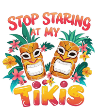 Stop Staring At My Tikis Hawaiian Aloha Summer Luau Tropical Kids Long Sleeve Shirt