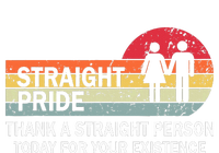 Thank A Straight Person Today For Your Existence Straight Women's Racerback Cropped Tank