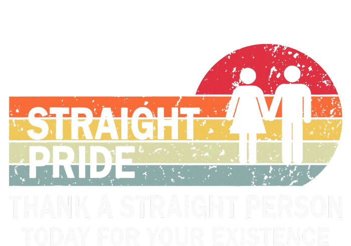 Thank A Straight Person Today For Your Existence Straight Women's Racerback Cropped Tank