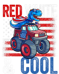 Dinosaur Monster Truck Dino 4th Of July American Flag Poster