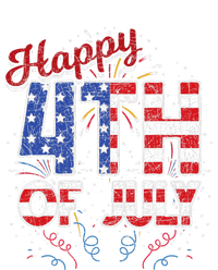 Fireworks Happy 4th Of July Us Flag American 4th Of July Tall Sweatshirt