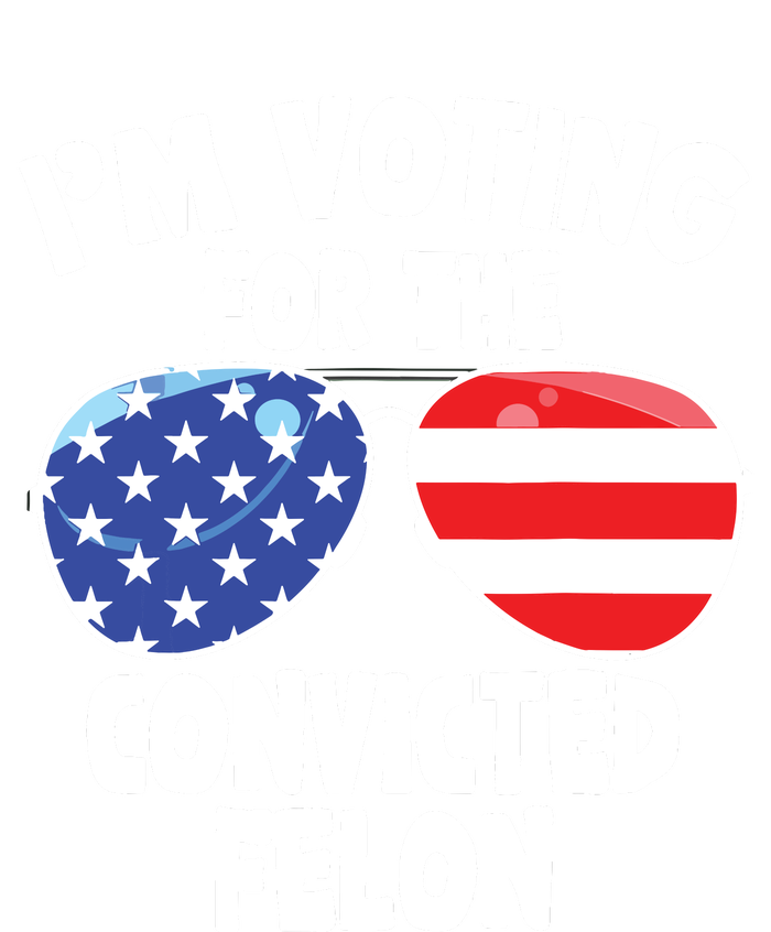 Im Voting For The Convicted Felon Funny Pro 2024 Grommeted Golf Towel