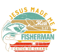 Jesus Made Me A Fisher Of Man Christian Softstyle Adult Sport Polo