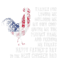 Happy FatherS Day To The Best Chicken Dad Ladies Long Sleeve Shirt