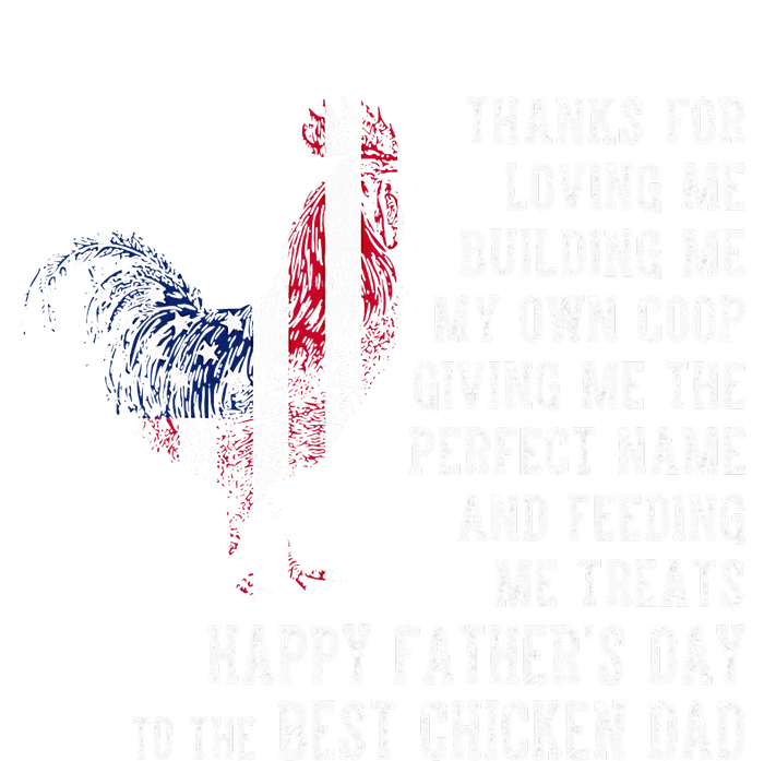 Happy FatherS Day To The Best Chicken Dad Ladies Long Sleeve Shirt