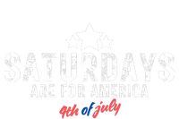 Saturdays Are For America 4th Of July High Crown Mesh Back Trucker Hat