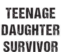 Teenage Daughter Survivor Parenting Quote Fathers Day Legacy Cool Fit Booney Bucket Hat