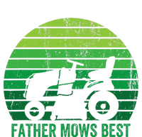 Father Mows Best Lawn Care Dad Mowing Gardener T-Shirt