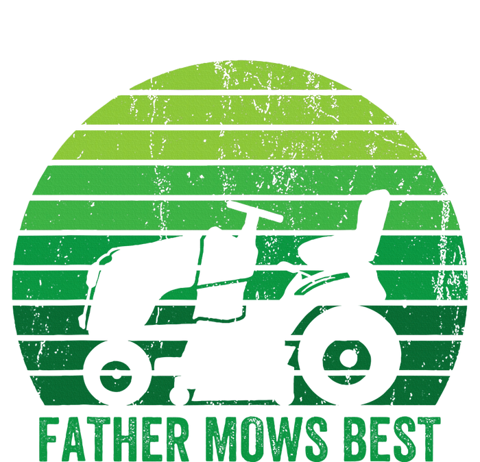 Father Mows Best Lawn Care Dad Mowing Gardener T-Shirt