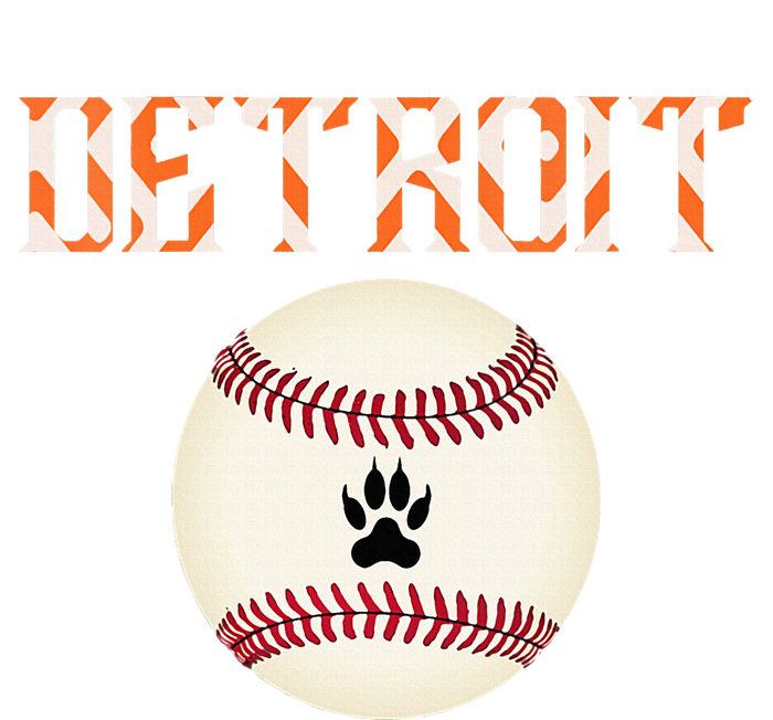 Detroit Baseball Dress Tiger Scratch And Giant Ball Women's Tri-Blend 3/4-Sleeve Raglan Shirt