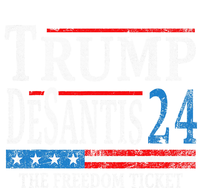 Trump Desantis 2024 The Freedom Ticket Usa Flag Tank Top