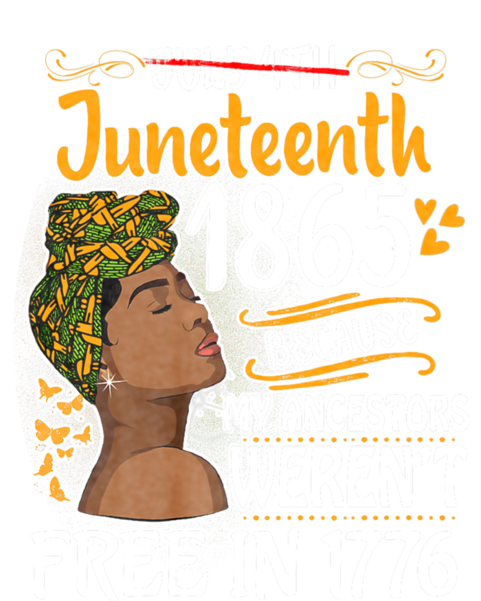 Juneteenth Black Women Because My Ancestor WerenT Free 1776 Kids Long Sleeve Shirt