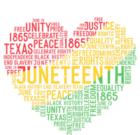 Juneteenth Heart Black History Afro American African Freedom T-Shirt