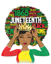 Juneteenth Women Queen African American Black Afro Women's Crop Top Tee