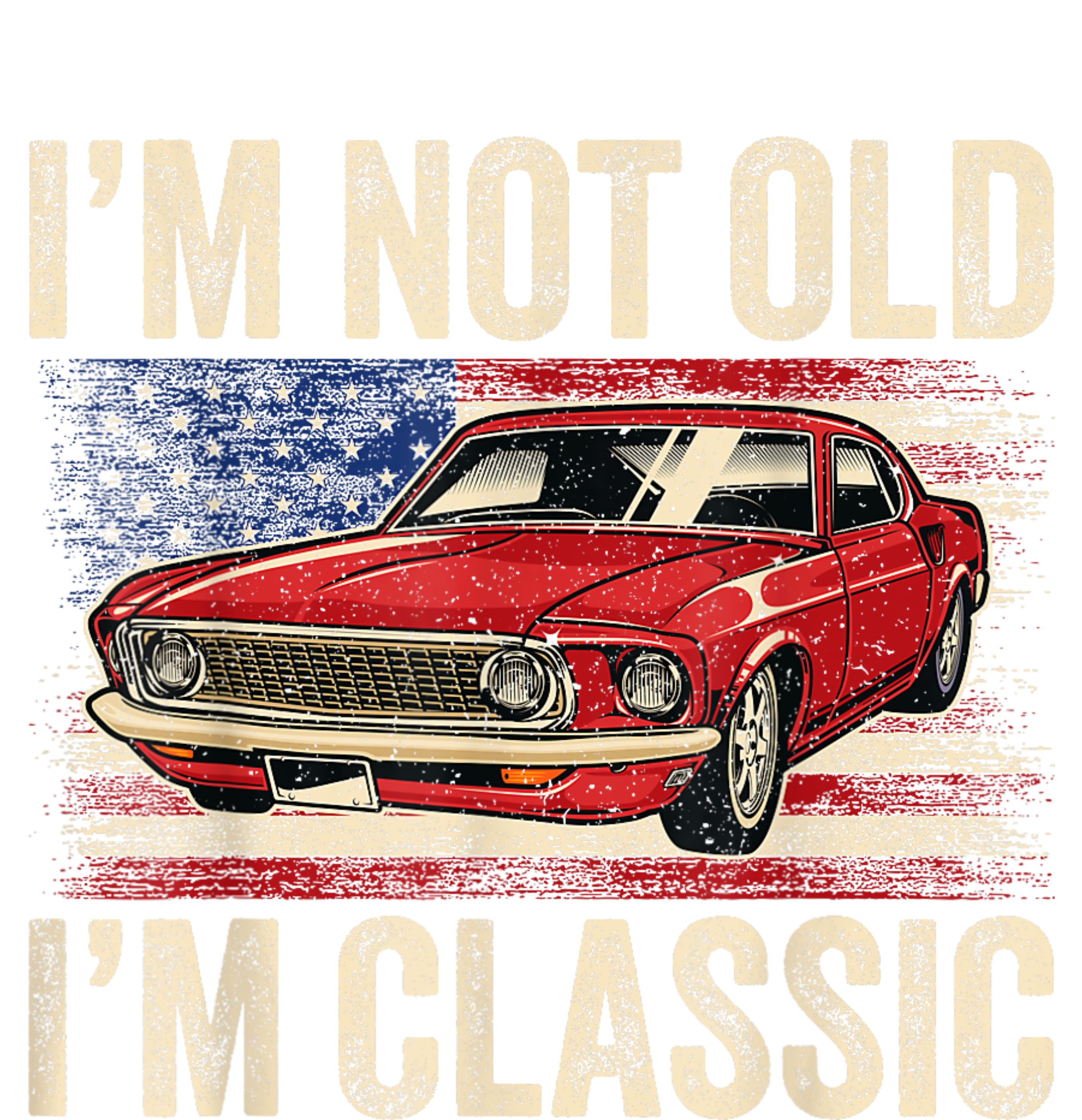 Im Not Old Im Classic Car Vintage Dad Fathers Day Cooling Performance Crew T-Shirt