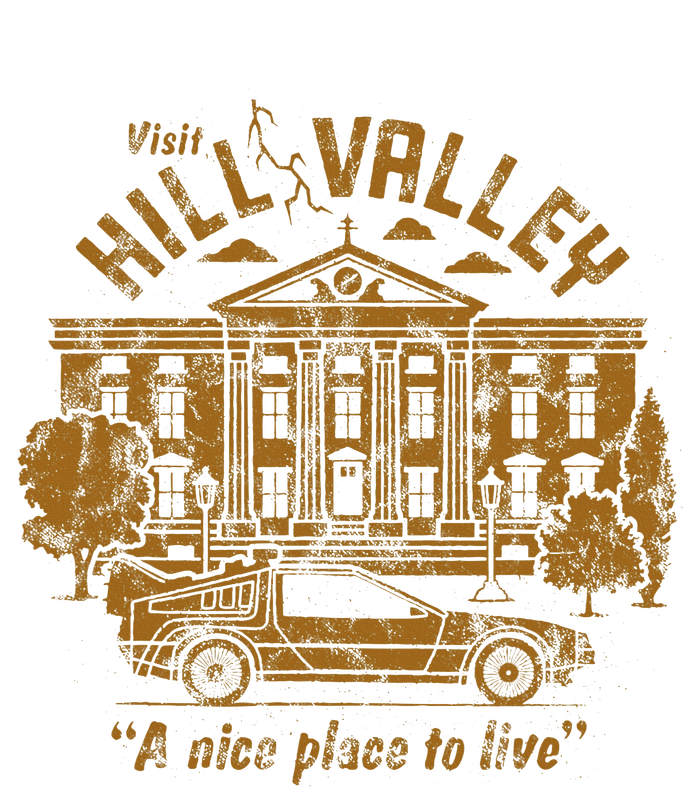 Visit Hill Valley A Nice Place To Live Mesh Reversible Basketball Jersey Tank