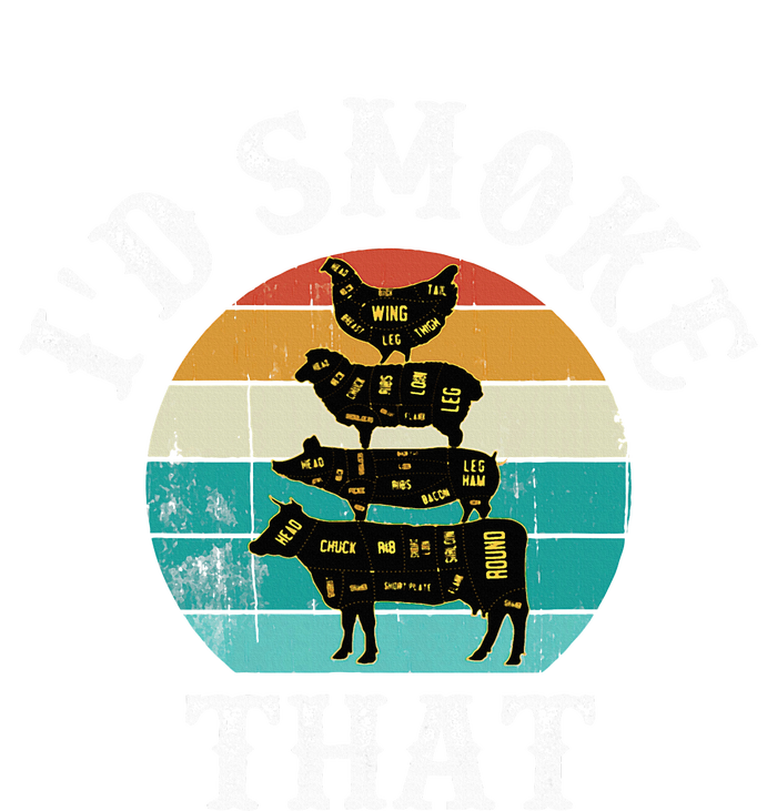 Bbq Party Smoker Chef Dad ID Smoke That Yupoong Adult 5-Panel Trucker Hat