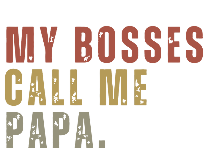 My Boss Calls Me Papa Bella+Canvas Jersey Crop Tee