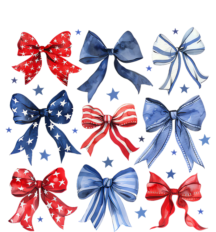 Women American Flag Coquette Bows 4th Of July Patriotic Bows Girl Gift Microfiber Hand Towel