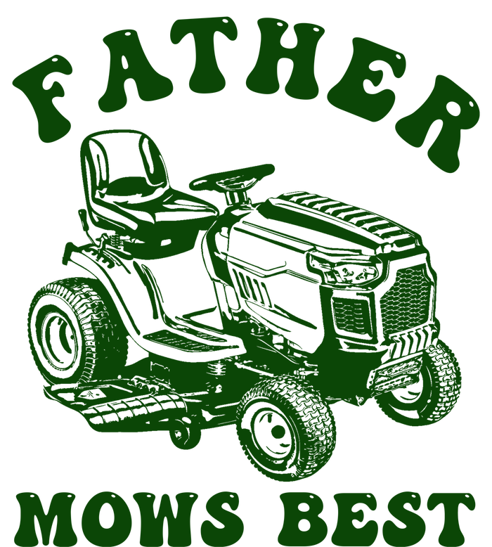 Father Mows Best Lawn Fathers Day Garment-Dyed Fleece Hoodie