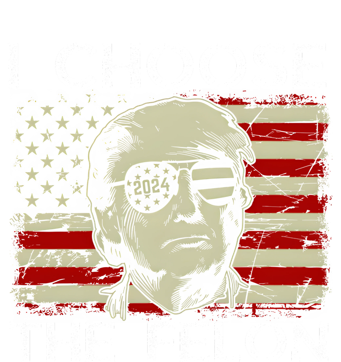 I Choose The Felon Funny Trump 2024 Republican Patriot Flat Bill Trucker Hat