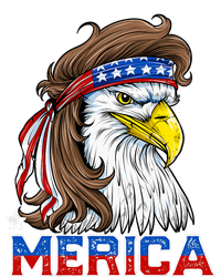 Merica Eagle Mullet 4th Of July American Flag Usa Flexfit Unipanel Trucker Cap