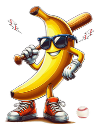 Banana Playing Baseball Funny Baseball Game T-Shirt