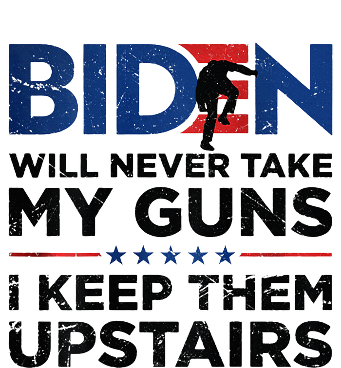 Biden Will Never Take My Guns I Keep Them Uprtairs Wool Snapback Cap