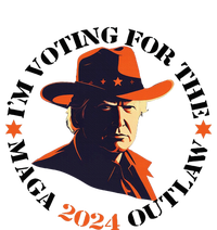 I Am Voting For The Outlaw Retro Trump In Cowboy Hat T-Shirt