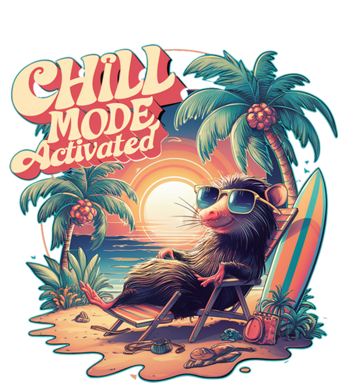 Chill Mode Activated Funny Possum Eat Trash Vacay Vibe Gift Women's T-Shirt