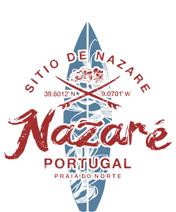 Nazare Portugal Surfing Vintage Kids Hoodie