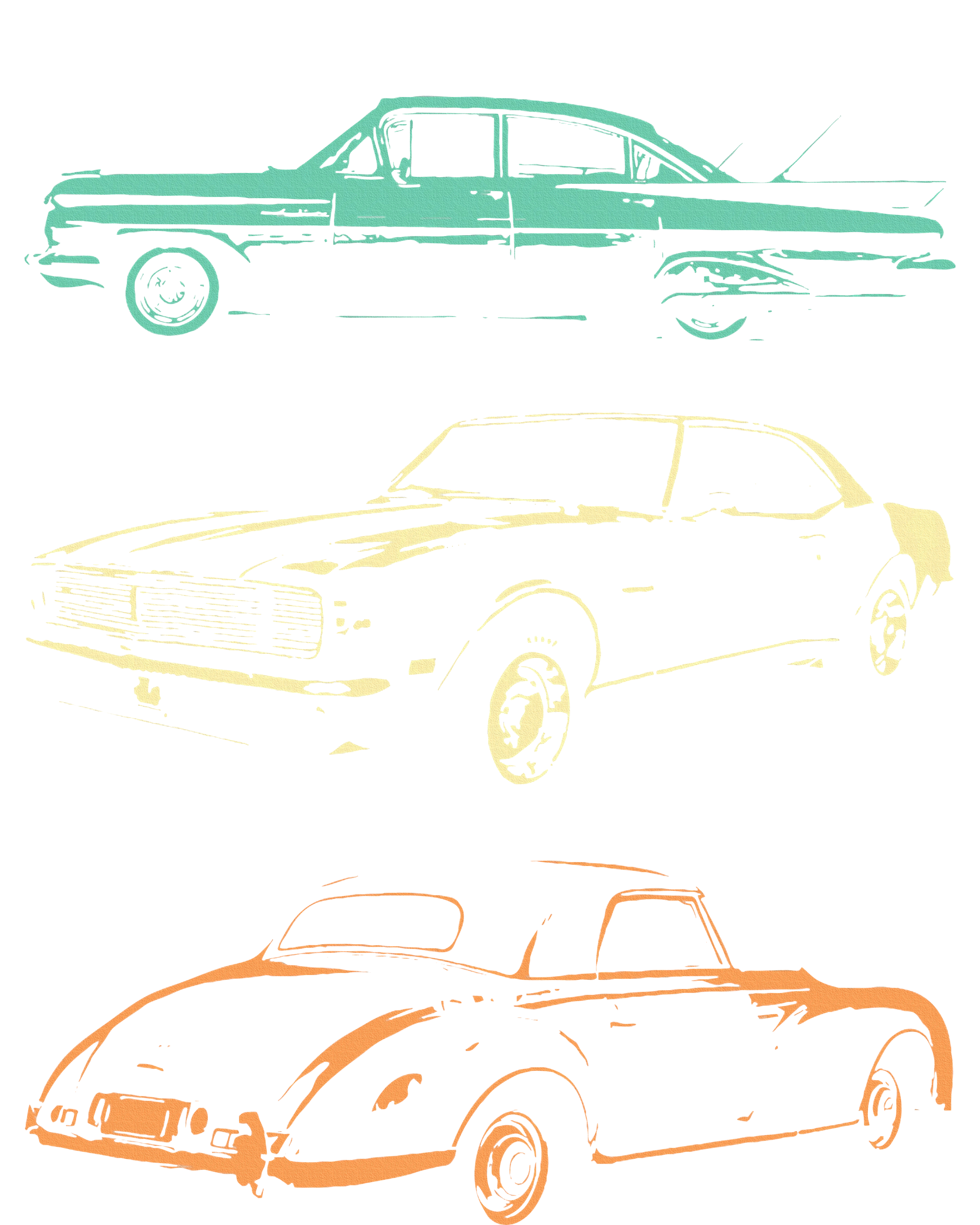 Vintage Cars 80s & 90s Retro Cooling Performance Crew T-Shirt