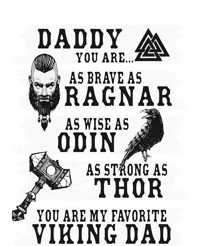 Retro Norse Mythology & Viking Saying Best Viking Daddy T-Shirt