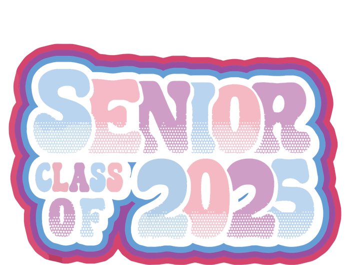 Senior Class Of 2025 Retro Design Boy Or Girl Women's Crop Top Tee