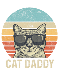 Cat Daddy Retro Cat Sunglasses Cool Cat Dad Gift Fathers Day Tie-Dye T-Shirt