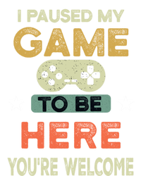 I Paused My Game To Be Here YouRe Welcome Retro Gamer Gift Ladies Essential Flowy Tank