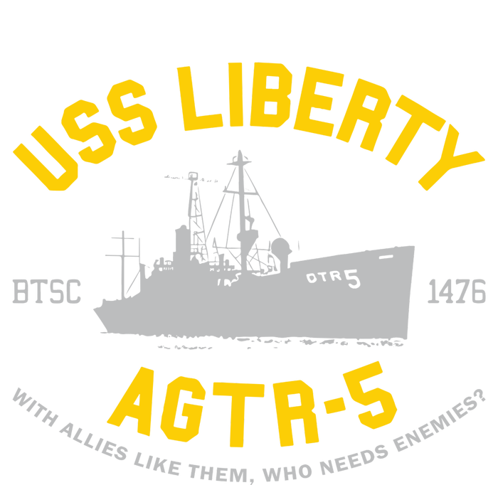 Uss Liberty Agtr 5 7-Panel Snapback Hat