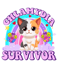 Chlamydia Survivor Funny Cat Sarcastic Inappropriate T-Shirt